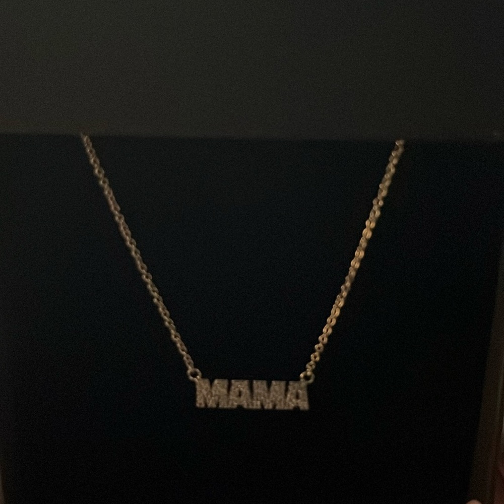 Adornia Swarovski Mama Necklace